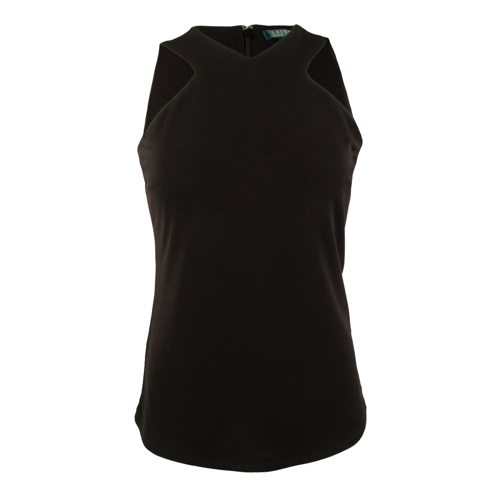 NWT Lauren Ralph Lauren Women's Petite Jersey V-Neck Tank-B-PS $59.5